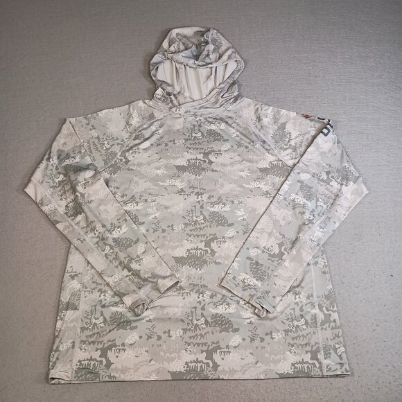 Stio Hylas Men's L Gray Camouflage Performace Hiking Outdoors Hooded Pullover - Picture 1 of 9